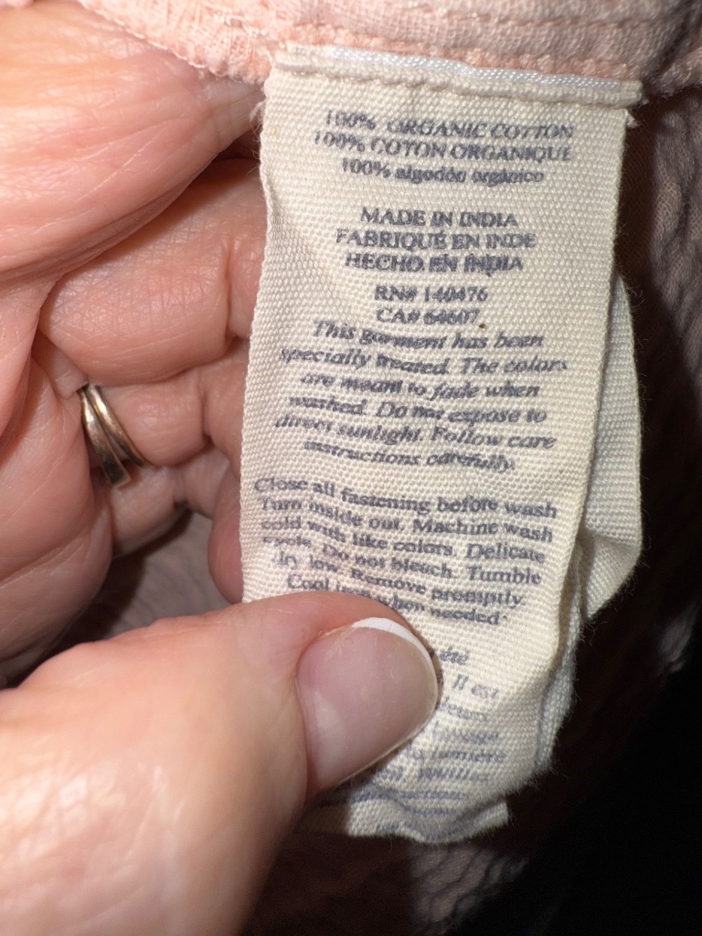 Pink Faherty Dream Cotton Gauze Desmond Top XS - Picture 3 of 3